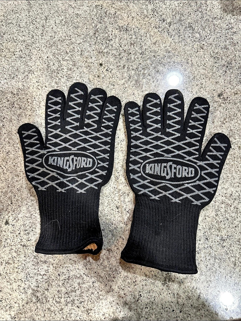 Kingsford Extreme Heat BBQ Grill Gloves Black & Gray